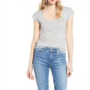 Chelsea 28 Ribbed Short Sleeve Scoop Neck